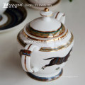 Outlet Printing Ceramic tea coffee set, Ceramic coffee cup set